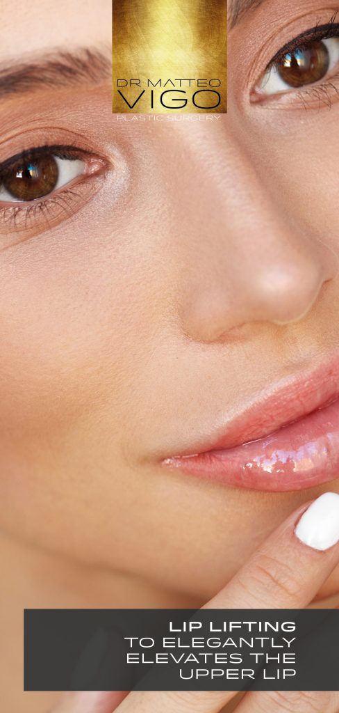 LIP LIFTING TO ELEGANTLY ELEVATES THE UPPER LIP